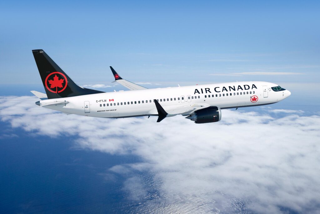 Air Canada Max8 plane